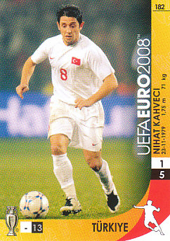 Nihat Kahveci Turkey Panini Euro 2008 Card Game #182